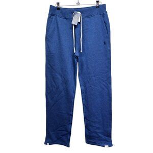 NWT POLO Ralph Lauren Lounge Sweatpants Blue Drawstring Pockets Fleece Sz M .f